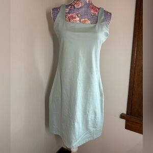 Light Blue Green Sleeveless Dress